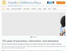 Tablet Screenshot of familyandchildrensplace.org